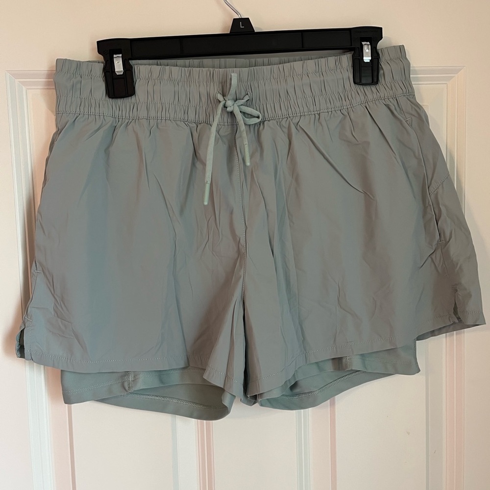 Spyder Women's Light baby blue Athletic Shorts